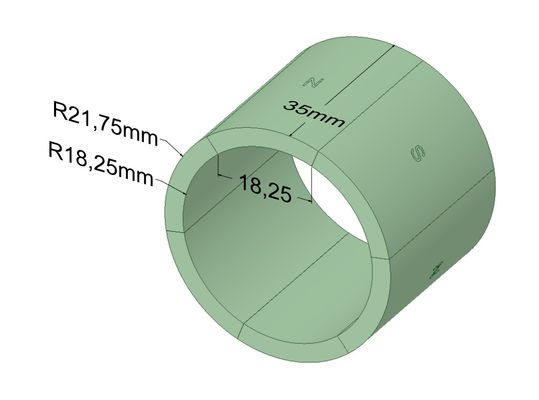 Beli N45SH Zinncium Neodymium Magnet Untuk Motor Servo BLDC SAC90S25 / 3 / TB / FT / EY-2048 online manufacture